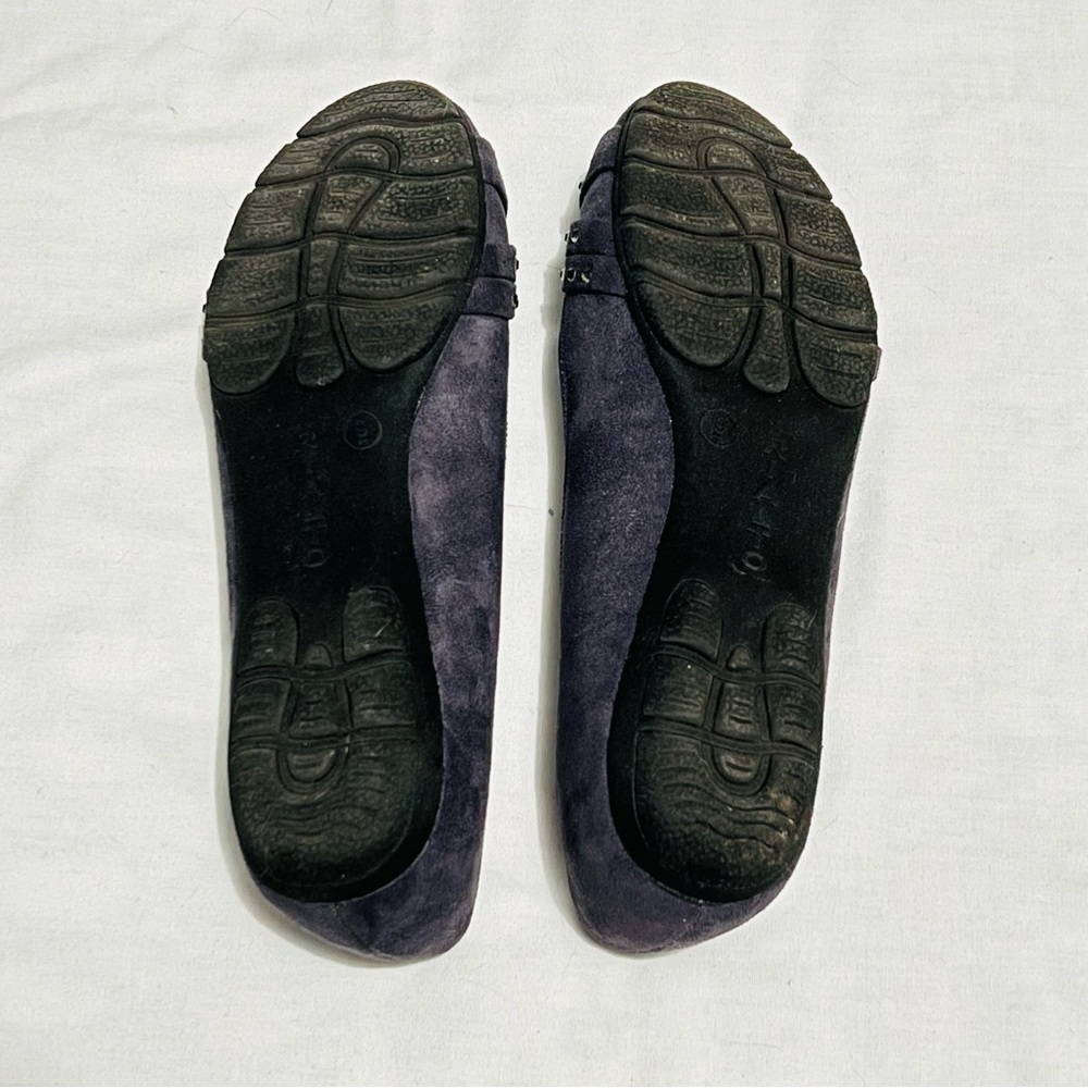 Rialto Grey Faux Suede Rhinestone Accent Flats - Picture 5 of 5